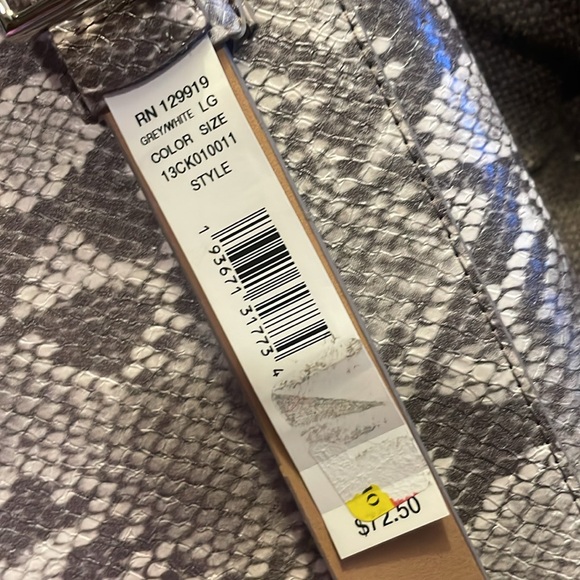 NWT CK coated leather python style belt bag - Picture 7 of 8